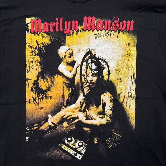 Marilyn Manson “Mechanical Animals” Metal Graphic T-Shirt Size Large - Picture 2 of 4
